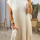 Petra™ – Zeitloses & Bequemes Plissiertes Kleid