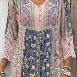 Orla™ – Boho-Chic Gemustertes Kleid