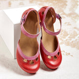 Laisy - Orthopädische Sandalen mit niedrigem Absatz