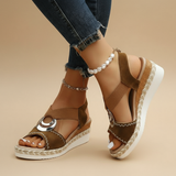 Sommerfeld | Elegante Plateau-Sandalen