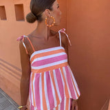 Sommerfeld | Gestreiftes Sommer-Set mit weiter Hose