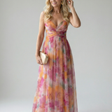 Charlotte | Weiches Wickel-Maxikleid