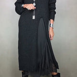 Artone™ - Elegantes Zweiteiliges Set – langer Pullover und Passendes Kleid