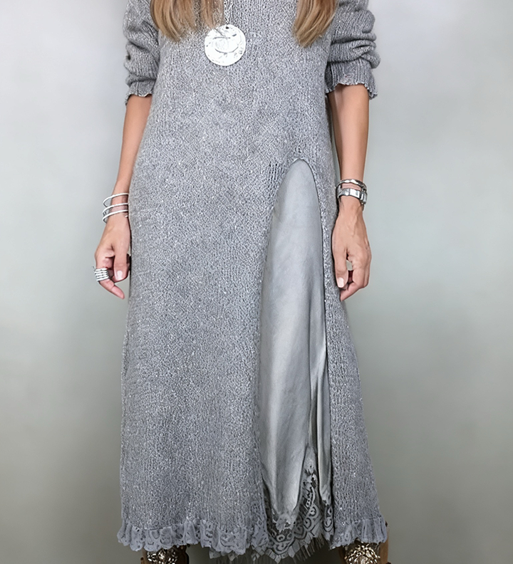 Artone™ - Elegantes Zweiteiliges Set – langer Pullover und Passendes Kleid