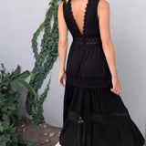 Sora™ – Ärmelloses Boho-Midikleid mit Spitzendetails