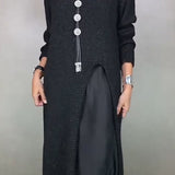 Artone™ - Elegantes Zweiteiliges Set – langer Pullover und Passendes Kleid