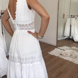 Sora™ – Ärmelloses Boho-Midikleid mit Spitzendetails