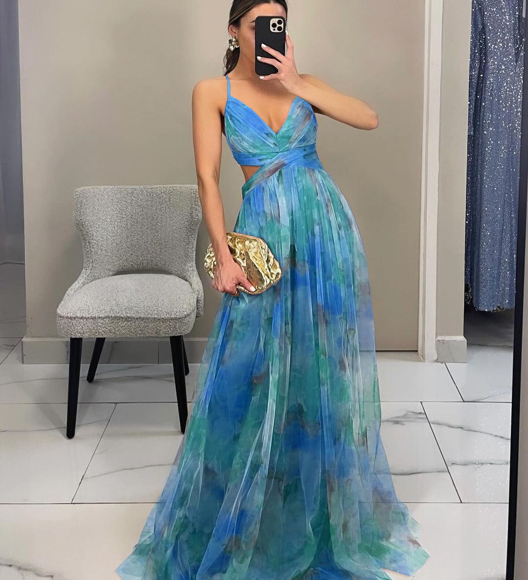 Sommerfeld | Chiffon Maxi Kleid