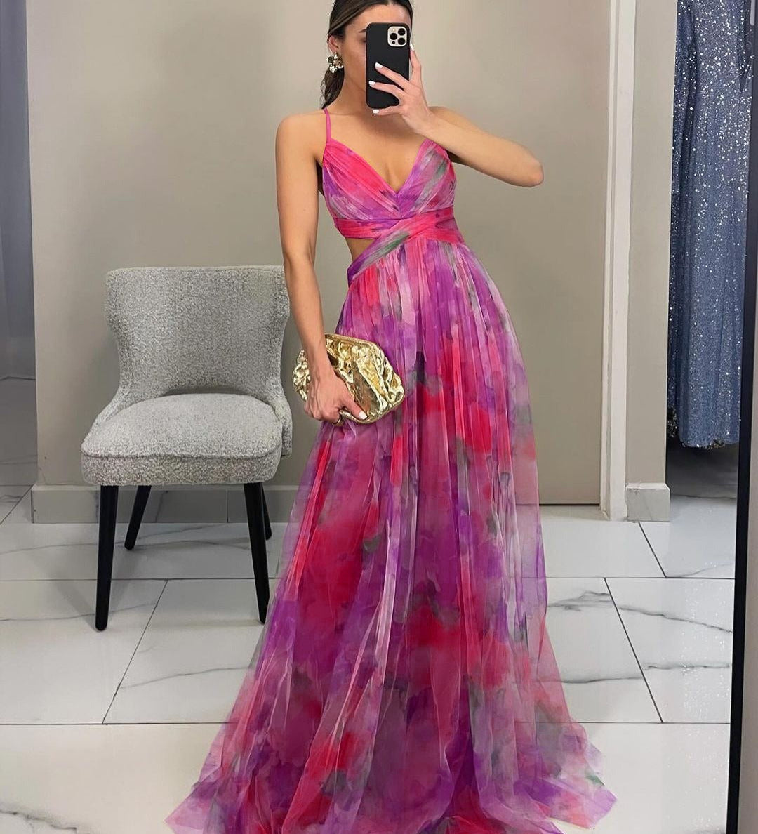 Sommerfeld | Chiffon Maxi Kleid