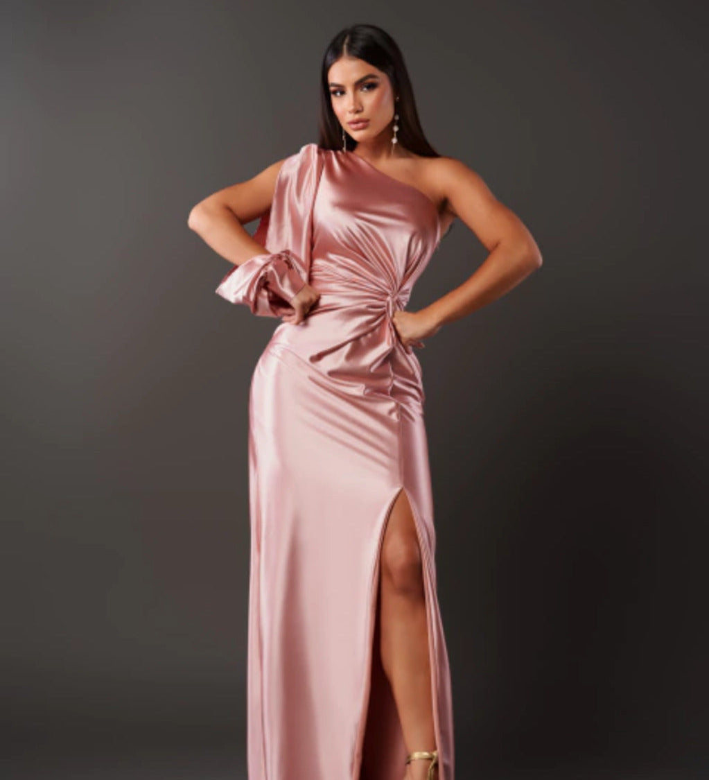 Dorie™ - Asymmetrisches Kleid mit Langem Schlitz
