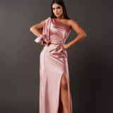 Dorie™ - Asymmetrisches Kleid mit Langem Schlitz