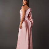 Dorie™ - Asymmetrisches Kleid mit Langem Schlitz