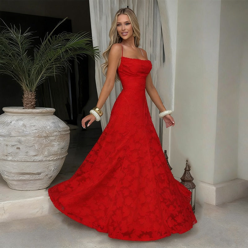 Sommerfeld | Elegantes Spitzen Maxi Kleid