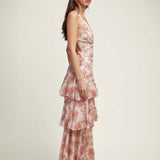 Sommerfeld | Florales Volant Maxi Kleid