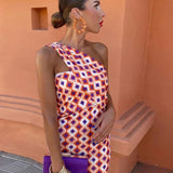 Sommerfeld | Maxikleid mit asymmetrischer Schulter
