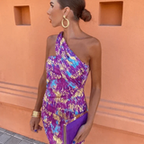 Sommerfeld | Elegantes Midikleid mit asymmetrischer Schulter