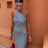 Sommerfeld | Elegantes Midikleid mit asymmetrischer Schulter