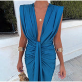 Sommerfeld | Elegantes Abendkleid mit tiefem V-Ausschnitt