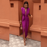 Sommerfeld | Elegantes Abendkleid mit tiefem V-Ausschnitt