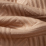 Textur Jacquard Hemd & Shorts mit Knopfleiste