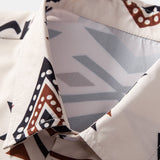 Aztekischer Geometrischer Druck Hemd & Swim Shorts
