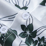 Floral Print Button Up Shirt & Swim Short