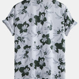 Floral Print Button Up Shirt & Swim Short