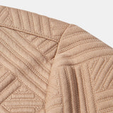 Textur Jacquard Hemd & Shorts mit Knopfleiste
