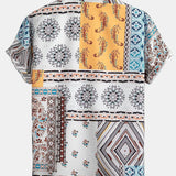 Schal Print Hemden mit Knöpfen & Shorts