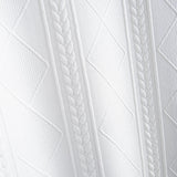 Kurzärmeliges geometrisches Jacquard-T-Shirt mit abgerundetem Saum & Shorts