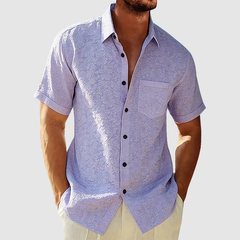 Sommerfeld | Kurzarm-Leinenhemd für Herren  (1 Kaufen, 1 GRATIS dazu)