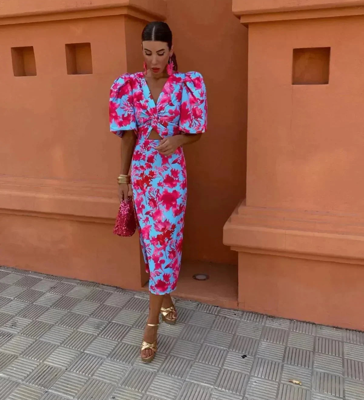 Sommerfeld | Abendkleid mit Taillendrapierung und hohem Schlitz