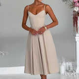 MAILEEN | Elegantes Midi Kleid im Corset Stil