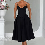 MAILEEN | Elegantes Midi Kleid im Corset Stil
