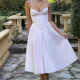 MAILEEN | Elegantes Midi Kleid im Corset Stil