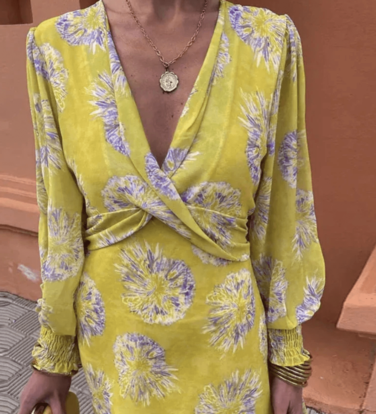 Sommerfeld | Florales Maxikleid mit Wickelausschnitt