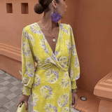 Sommerfeld | Florales Maxikleid mit Wickelausschnitt