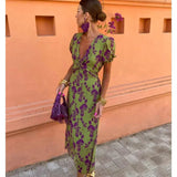 Sommerfeld | Midikleid mit Wickeldetail und floralem Muster