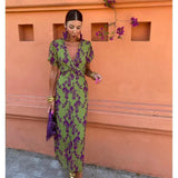 Sommerfeld | Midikleid mit Wickeldetail und floralem Muster