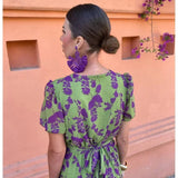 Sommerfeld | Midikleid mit Wickeldetail und floralem Muster