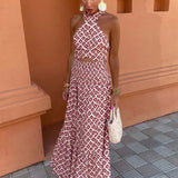 Sommerfeld | Maxikleid mit amerikanischem Ausschnitt