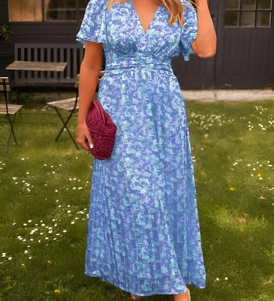 Erika™ - Stilvolles & Bequemes Blumenkleid