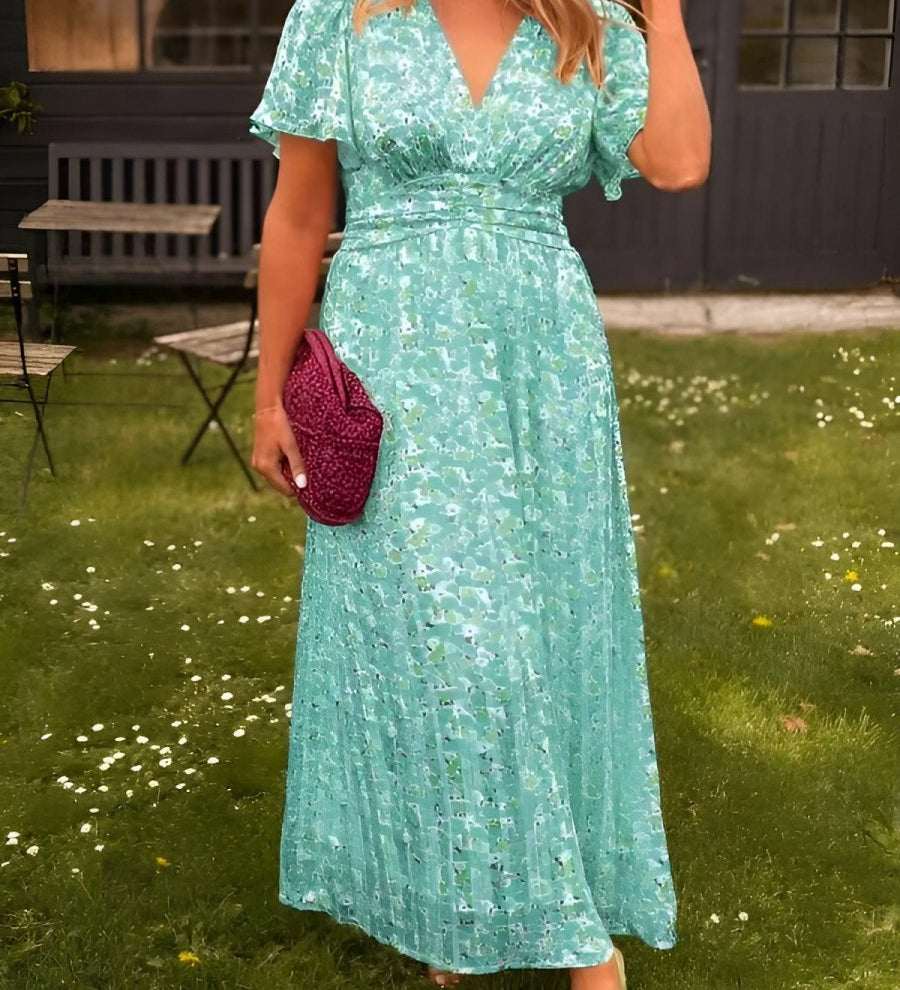 Erika™ - Stilvolles & Bequemes Blumenkleid