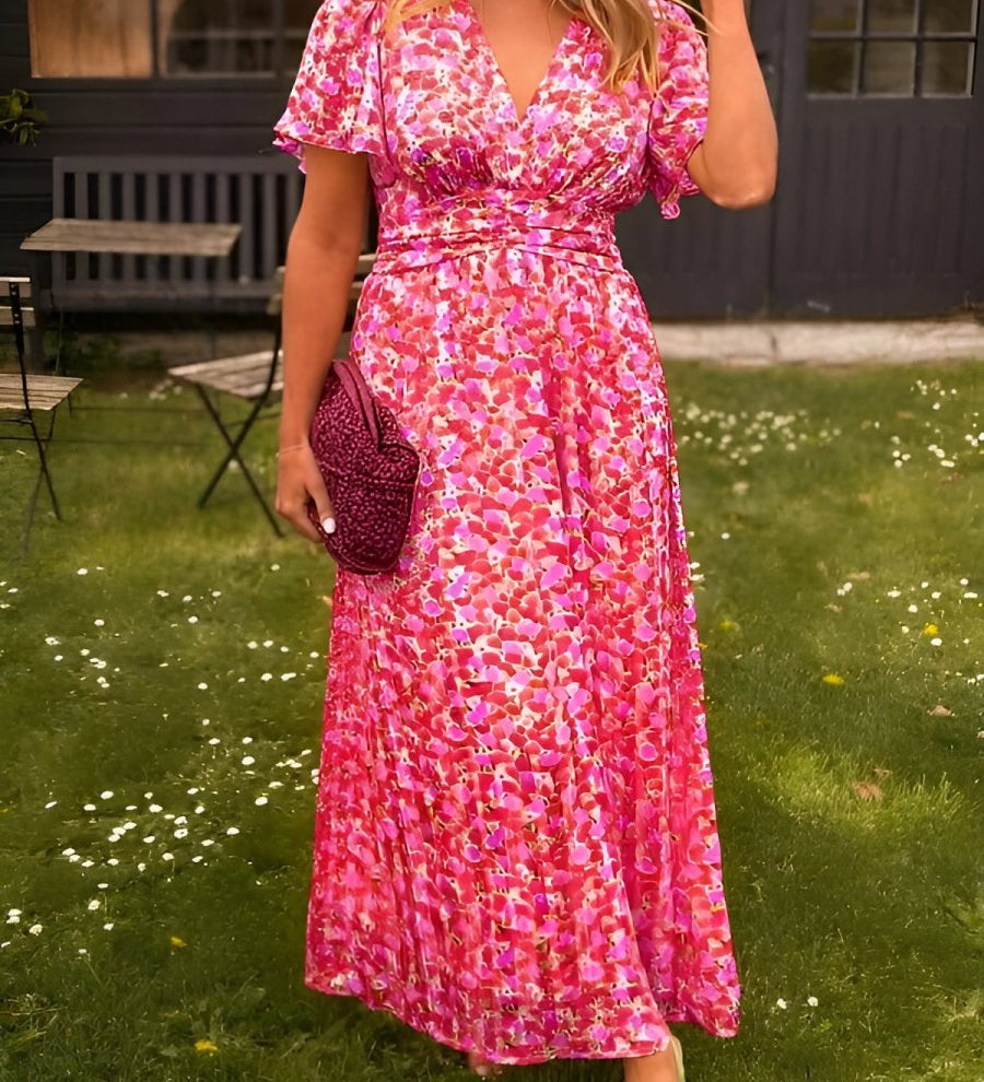 Erika™ - Stilvolles & Bequemes Blumenkleid