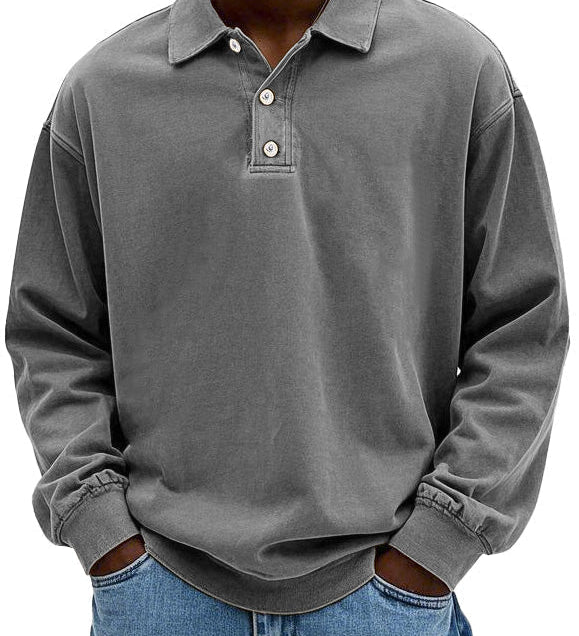 Sommerfeld | Lässiges langärmeliges Herren-Polo