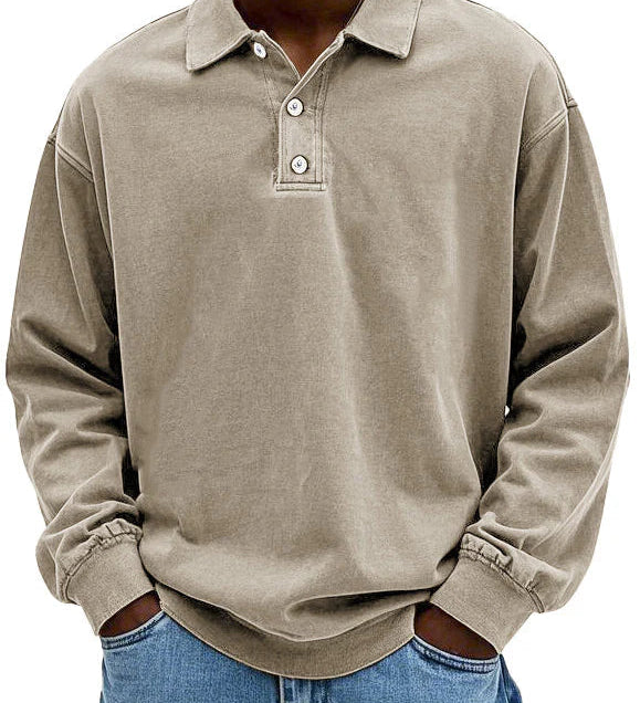 Sommerfeld | Lässiges langärmeliges Herren-Polo