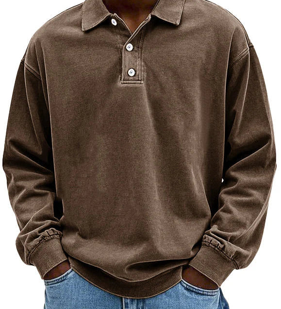 Sommerfeld | Lässiges langärmeliges Herren-Polo