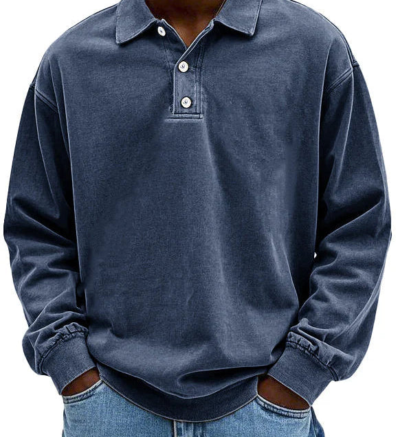 Sommerfeld | Lässiges langärmeliges Herren-Polo