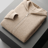 Sommerfeld | Merino Zip-Hoodie aus extra feiner Merinowolle