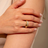 Sommerfeld | Eleganter Goldring mit funkelnden Steinen (1 kaufen, 1 gratis dazu)